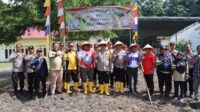 Polres Prabumulih Dukung Ketahanan Pangan Nasional Melalui Penanaman Jagung di Lahan Polsek Cambai