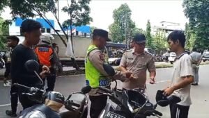 Razia di Plaju, 22 Pengendara Ditilang