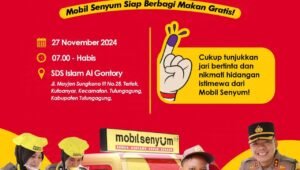Celup Jari Kelingking di TPS, Nikmati Makan Minum Gratis di Mobil Senyum Polres Tulungagung