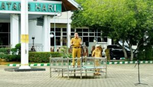 Bupati Batanghari Kembali Pimpin Upacara Usai Cuti Pilkada