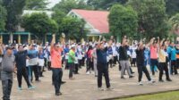 Pj Wali Kota Lubuk Linggau Ikuti Senam Bersama di SMP Negeri 4