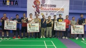 Duet Pasangan Ganda Pria Universitas IBU dan RRI Malang Jadi Juara