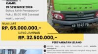 Kejaksaan Negeri Kapuas Hulu Lelang 1 Unit Dum Truck