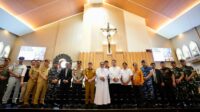 Pj Gubernur Sumsel Elen Setiadi Bersama Forkopimda Pantau Gereja Jelang Natal 2024 
