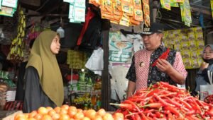 Pj Gubernur Bahtiar Tinjau Harga Komoditas di Pasar dan Laksanakan Gerakan Pangan Murah