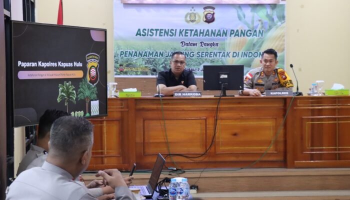 Dukung Program Pemerintah, Kapolres Kapuas Hulu Gelar Asistensi Ketahanan Pangan