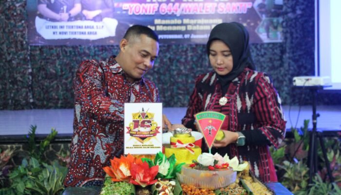 Batalyon 644/Walet Sakti Gelar Syukuran HUT Ke-16