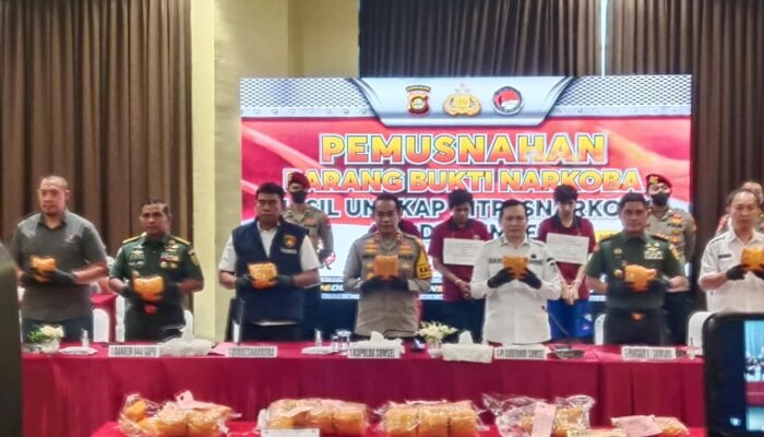 49 Kilogram Sabu Dimusnahkan Ditresnarkoba Polda Sumsel