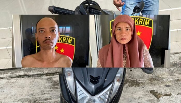 Curi Motor Duplikatkan Kunci, Dua Sejoli Ditangkap Polisi