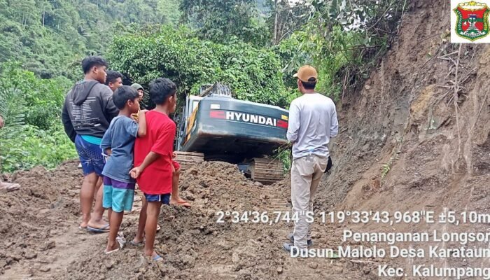 Empat Desa di Kecamatan Kalumpang Terdampak Bencana Longsor Kembali Terbuka, Warga Ucap Syukur