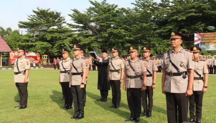 Rotasi dan Mutasi PJU Polres Prabumulih, ini Deretan Nama Perwira dengan Jabatan Barunya