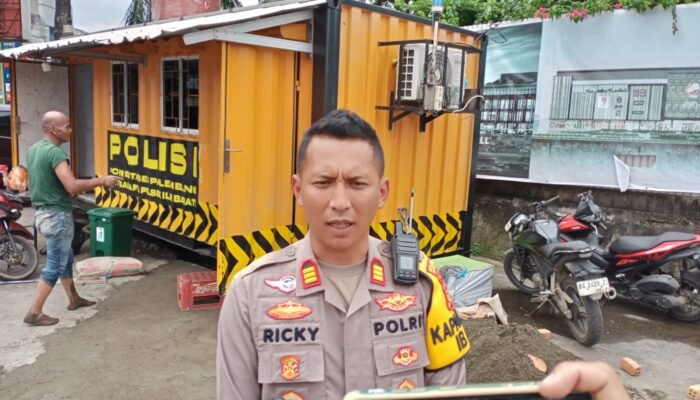 Antisipasi Tawuran, Polsek IB I Siapkan Pos Kontainer Berikut Anggota Standbye