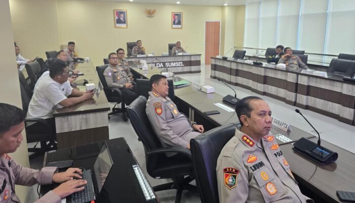 Polda Sumsel Ikut Rapat Virtual Gugus Tugas Polri Ketahanan Pangan