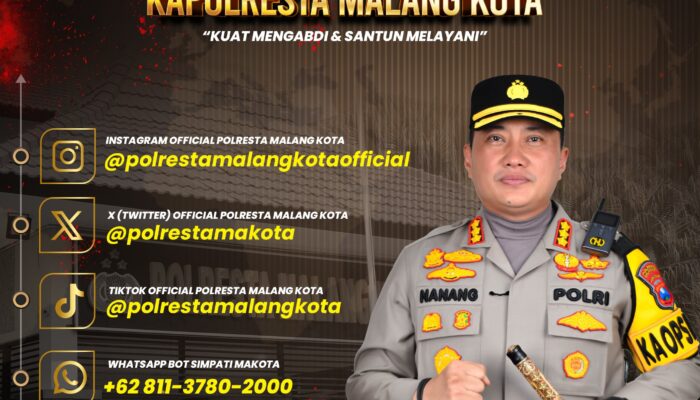 Polresta Malang Kota Percepat Respons Layanan Aduan Masyarakat Melalui Medsos