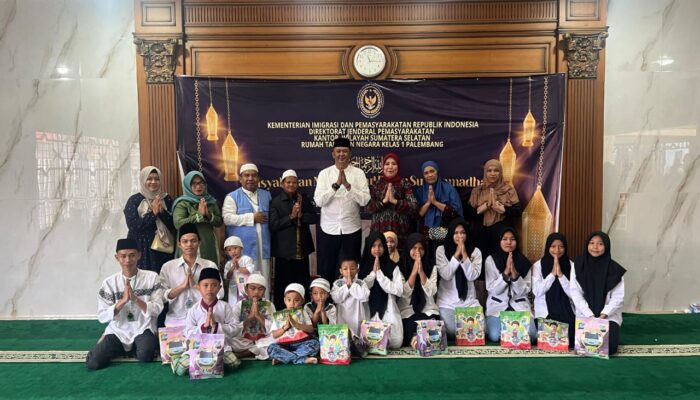 Sambut Bulan Suci Ramadhan 1446 H, Rutan Kelas I Palembang Gelar Tasyakuran