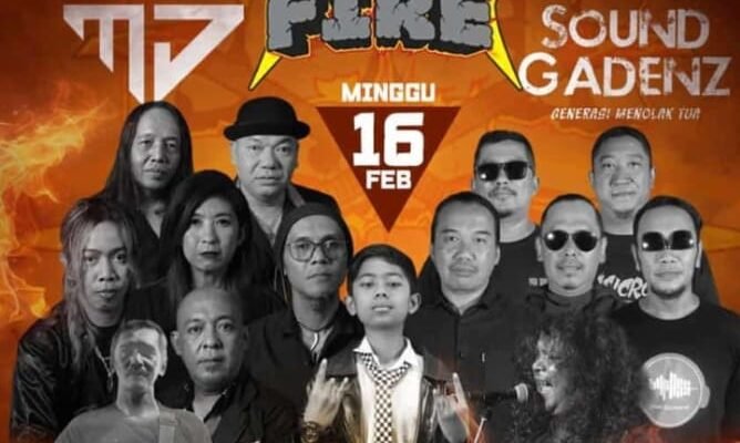 Jelang Konser Rock on Fire, Merchandise Laris Manis