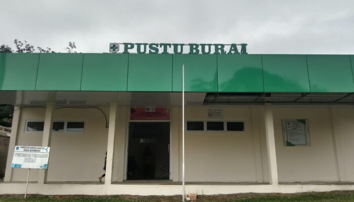 Baru Selesai Dikerjakan, Plafon Gedung Pustu Kesehatan di Kabupaten Ogan Ilir Ambruk