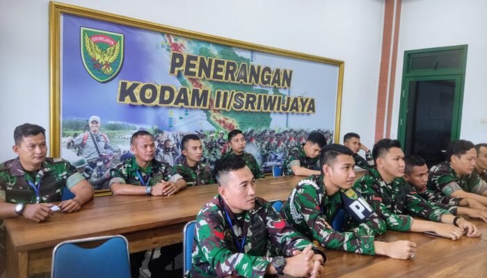 Latihan Pembekalan Penerangan Jajaran Kodam II/Sriwijaya Ditutup