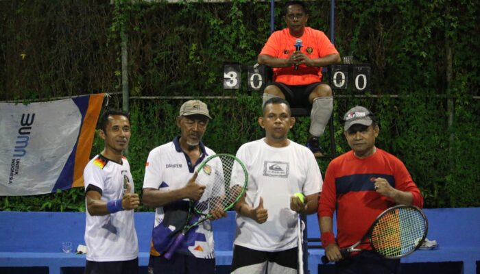 Kejuaraan Turnamen Henggi Tennis Lapangan di Fakfak Masuk Penentu Sang Juara