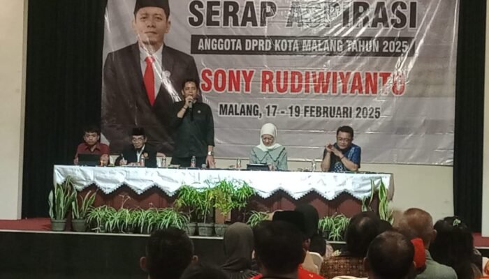 Anggota Komisi C DPRD Kota Malang Sony Rudiwiyanto Serap Aspirasi Masyarakat Klojen