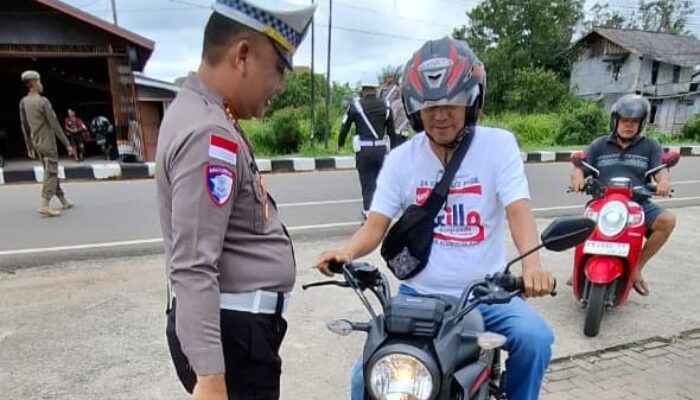 Hari ke 5 Operasi Keselamatan, Satlantas Polres Kapuas Hulu Tilang 33 Pengendara dan 61 Teguran