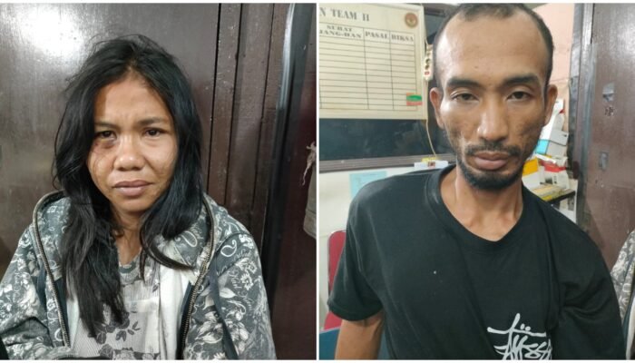 Kepergok Mencuri Perabotan Rumah Tangga, Rizky dan Saripah Ditangkap