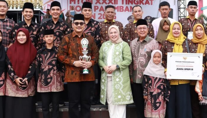 Kecamatan Kemuning Raih Juara Umum Tiga MTQH Kota Palembang