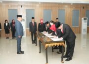 Pastikan Penegakan Hukum, Kakanwil Kemenkum Sumsel Lantik 4 Penyidik Pegawai Negeri Sipil
