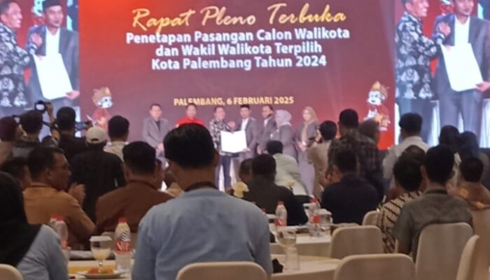 Walikota Palembang 2025-2029 Ratu Dewa Berikan Pidato Kemenangan