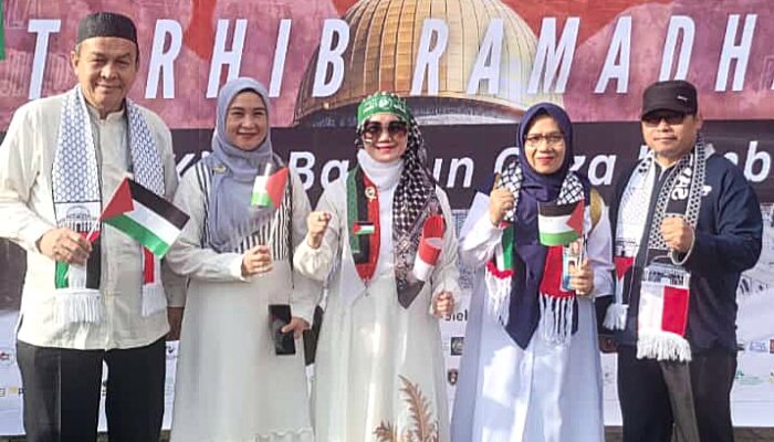 Ribuan Pendukung Bela Palestina Ramaikan Gedung DPRD Prov Sumsel