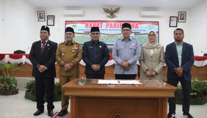 Paripurna, Pengesahan Pemberhentian Dan Pengangkatan Bupati Dan Wakil Bupati Tanah Datar
