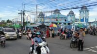 Polres Kapuas Hulu Terjunkan Personil Gabungan Amankan Pasar Juadah Selama Bulan Ramadhan 1446 H