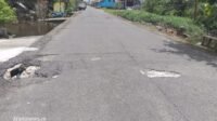 Ancam Keselamatan, Gorong – Gorong di Jalan Patimura Putussibau Rawan Ambrol