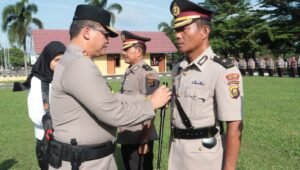 AKBP Endro Aribowo Sertijab Pejabat dan Perwira Polres Prabumulih
