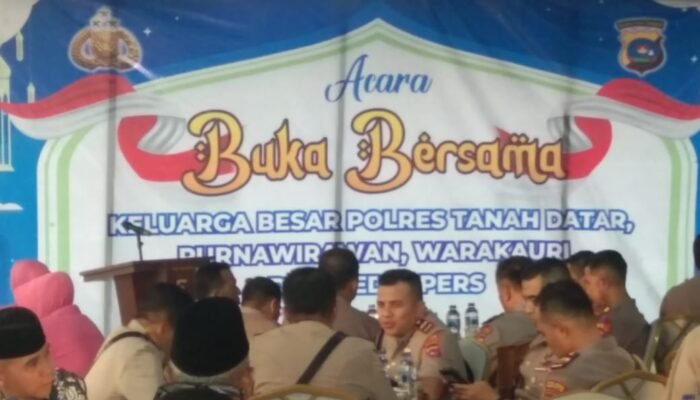 Polres Tanah Datar Gelar Buka Bersama Dengan Purnawirawan,Warakauri Dan Pers