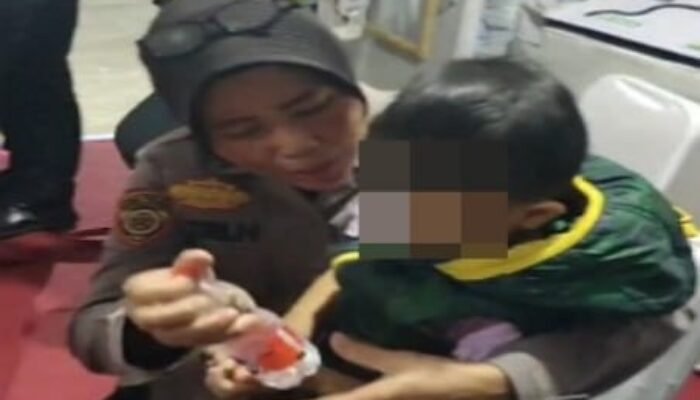 Polisi Temukan Anak yang Terpisah dari Orang Tuanya di Rest Area 338A Kabupaten Pekalongan