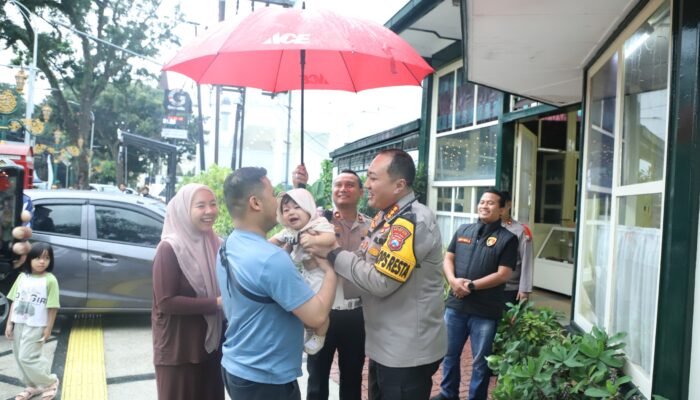 Pastikan Keamanan Arus Balik dan Pasca Liburan, Kapolresta Malang Kota Tinjau Pos Pelayanan