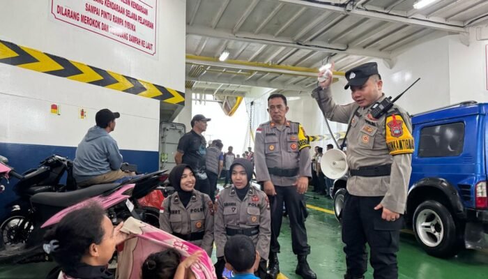 Kapolres Natuna Laksanakan Pengamanan dan Pelayanan Arus Balik Lebaran 2025