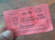 Pengunjung Jembatan Barelang di Minta Membayar Uang Parkiran Lewat Karcis, Bertuliskan Welcome To Batam