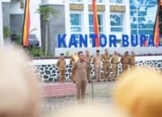 Apel Gabungan Perdana Pasca Idul Fitri 1446 H, Bupati Solok Tekankan Semangat Pelayanan dan Integritas Kerja