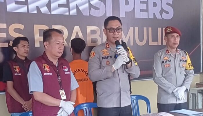 Satu Tersangka Diciduk Satres Narkoba Prabumulih, Satu Kilogram Ganja Gagal Beredar di Lubai