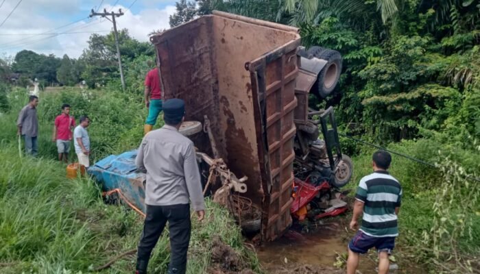 Lupa Nikung Laka Truk Pembawa Genset, ini Penjelasan Kapolsek