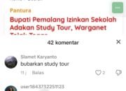 Izinkan Study Tour, Bupati Pemalang Panen Kritik di Media Sosial