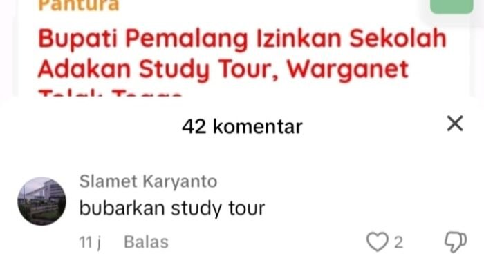 Izinkan Study Tour, Bupati Pemalang Panen Kritik di Media Sosial
