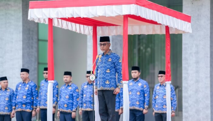 Menjadi Pembina Upacara di Hari Kesadaran Nasional, Plh Sekda Sulbar Ajak ASN Bangun Suasana Kerja Positif dan Kolaboratif