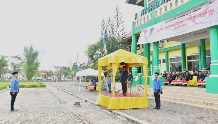 Peringati Hari Otonomi Daerah ke 29, Pemkab Aceh Tamiang Gelar Upacara