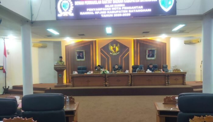 DPRD dan Pemkab Batanghari Gelar Paripurna Penyampaian Ranwal RPJMD 2025-2029