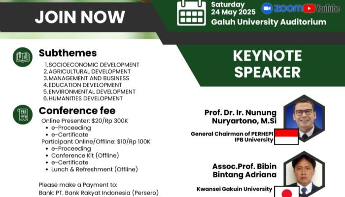 UNIGAL Gelar Seminar Internasional Ekonomi Sirkular 2025: Kolaborasi Global untuk Pertanian Berkelanjutan