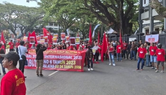 Gelar Aksi Damai, SPBI Malang Serukan Dua Tuntutan