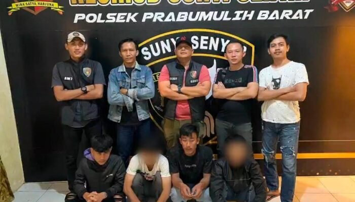Empat Sekawan Pelaku Pengeroyokan Diringkus Tim Sunyi Senyap Polsek Prabumulih Barat